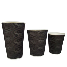 Ripple Paper Cup for Coffee Andtea with Lid